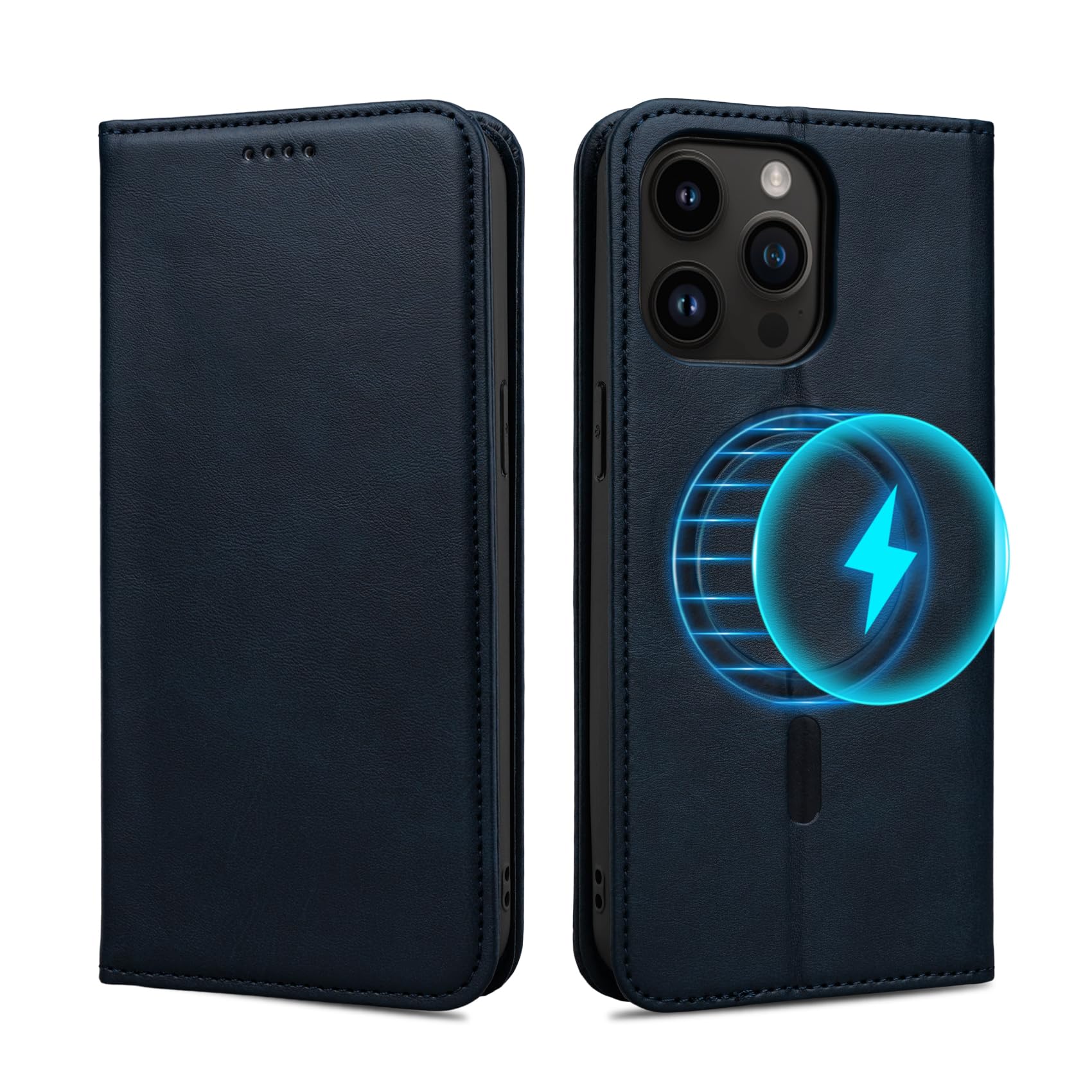 ⭐️iPhone 15 Pro Maxケース 手帳型 紫 ワイヤレス充電対応 楽天市場】iPhoneケース ワイヤレス充電 Magsafe対応 iPhone16